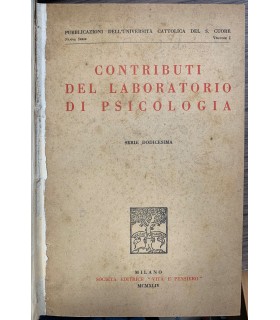 Contributi del laboratorio di psicologia.