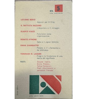 Es. Rivista quadrimestiale. N. 5