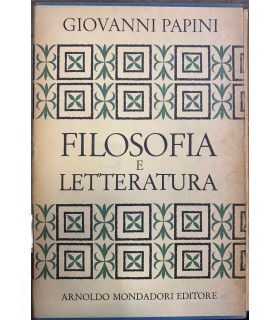 Filosofia e letteratura.