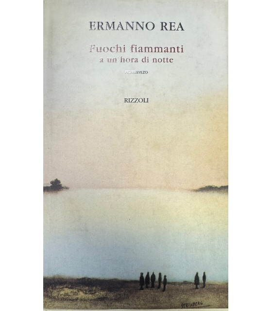 Fuochi fiammanti a un'hora di notte.