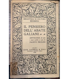 Il pensiero dell'Abate Galiani.