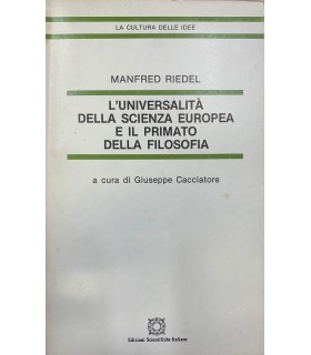 L'universalità della scienza europea e il prima della filosofia.