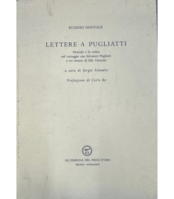 Lettere a Pugliatti.