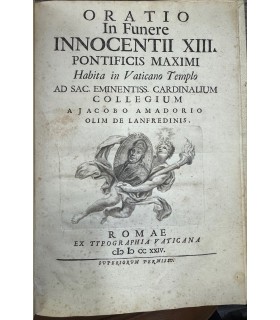 Oratio in Funere Innocentii XIII pontificis Maximi.