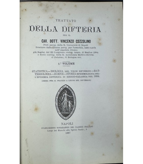 Trattato della difteria.