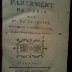 Histoire du Parlement de Paris par Mr.De Voltaire