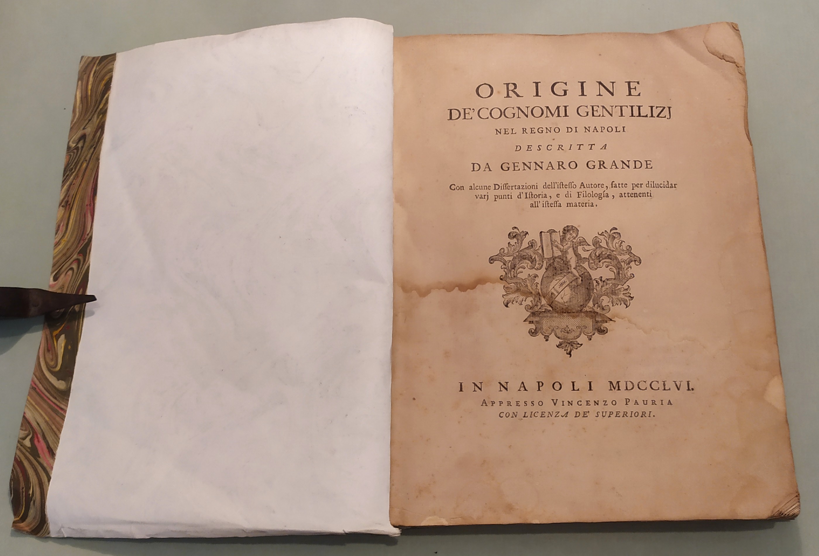 Origine de'cognomi gentilizi nel Regno di Napoli