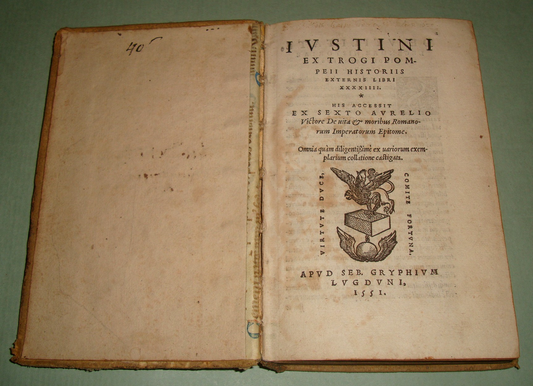 Iustini ex Trogi Pompeii historiis externis libri XXXXIIII. His accessit …