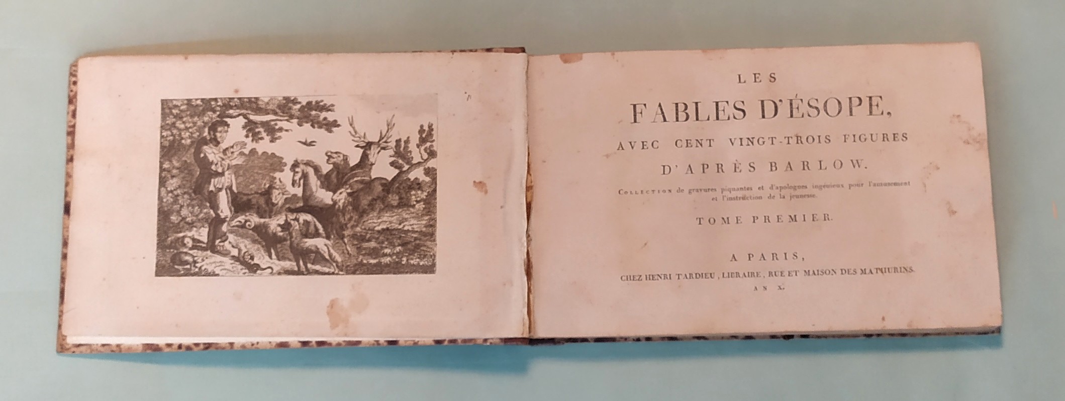 Les fables d'Esope, avec cent vingtrois figures d'après Barlow.