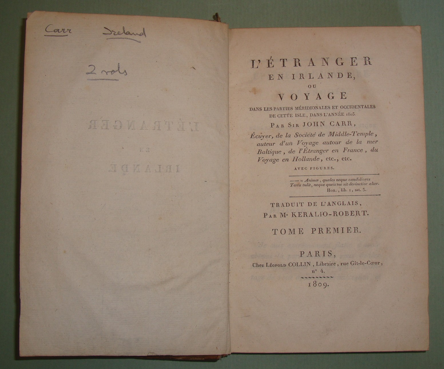 L'Etranger en Irlande, ou voyage dans les parties méridionales et …