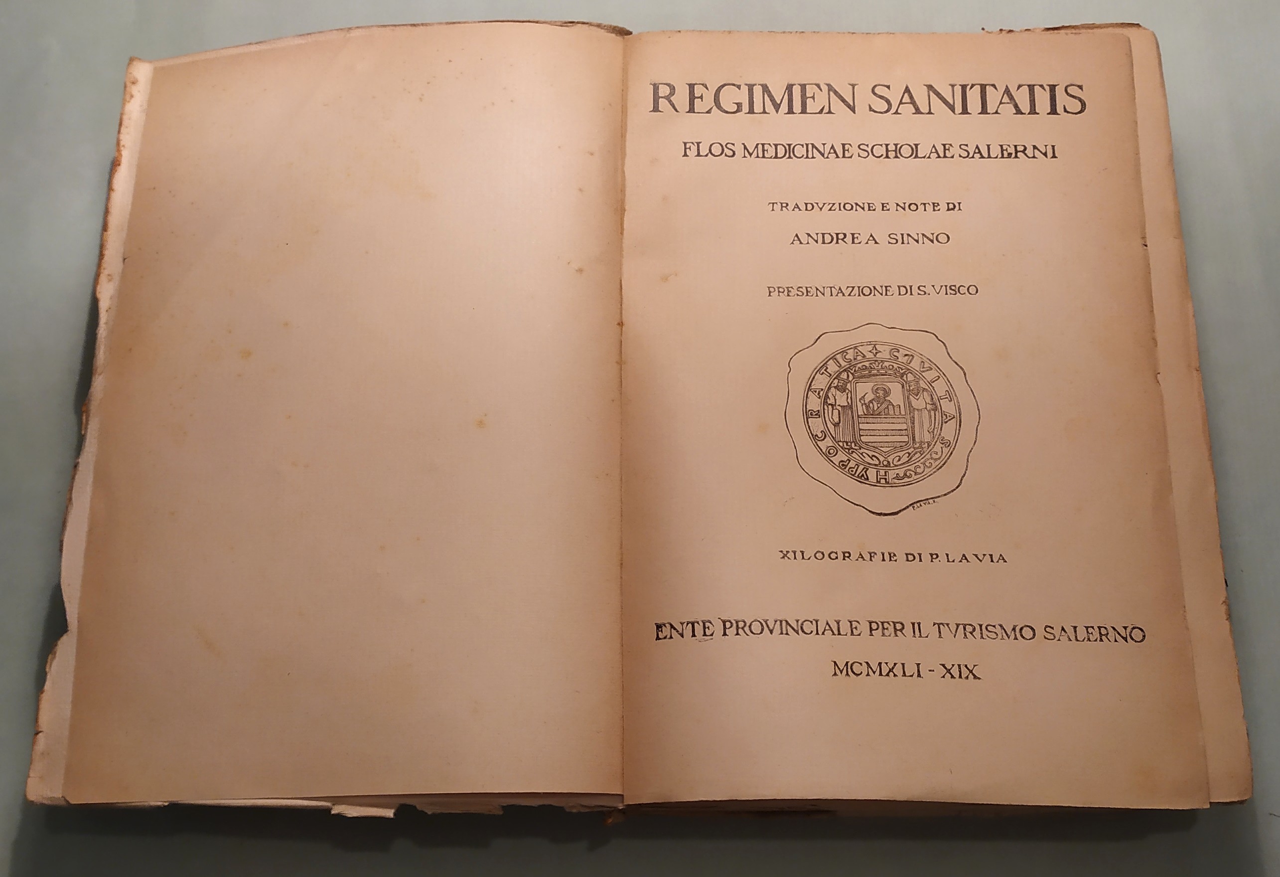 Regimen sanitatis flos Medicinae Scholae Salerni.