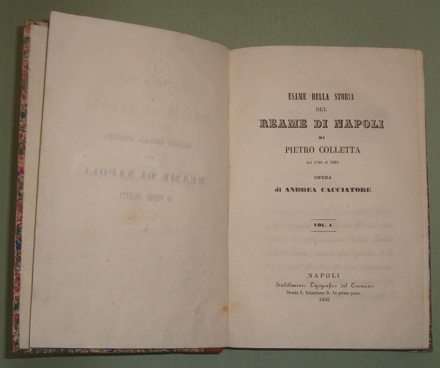 Esame della storia del Reame di Napoli di Pietro Colletta …