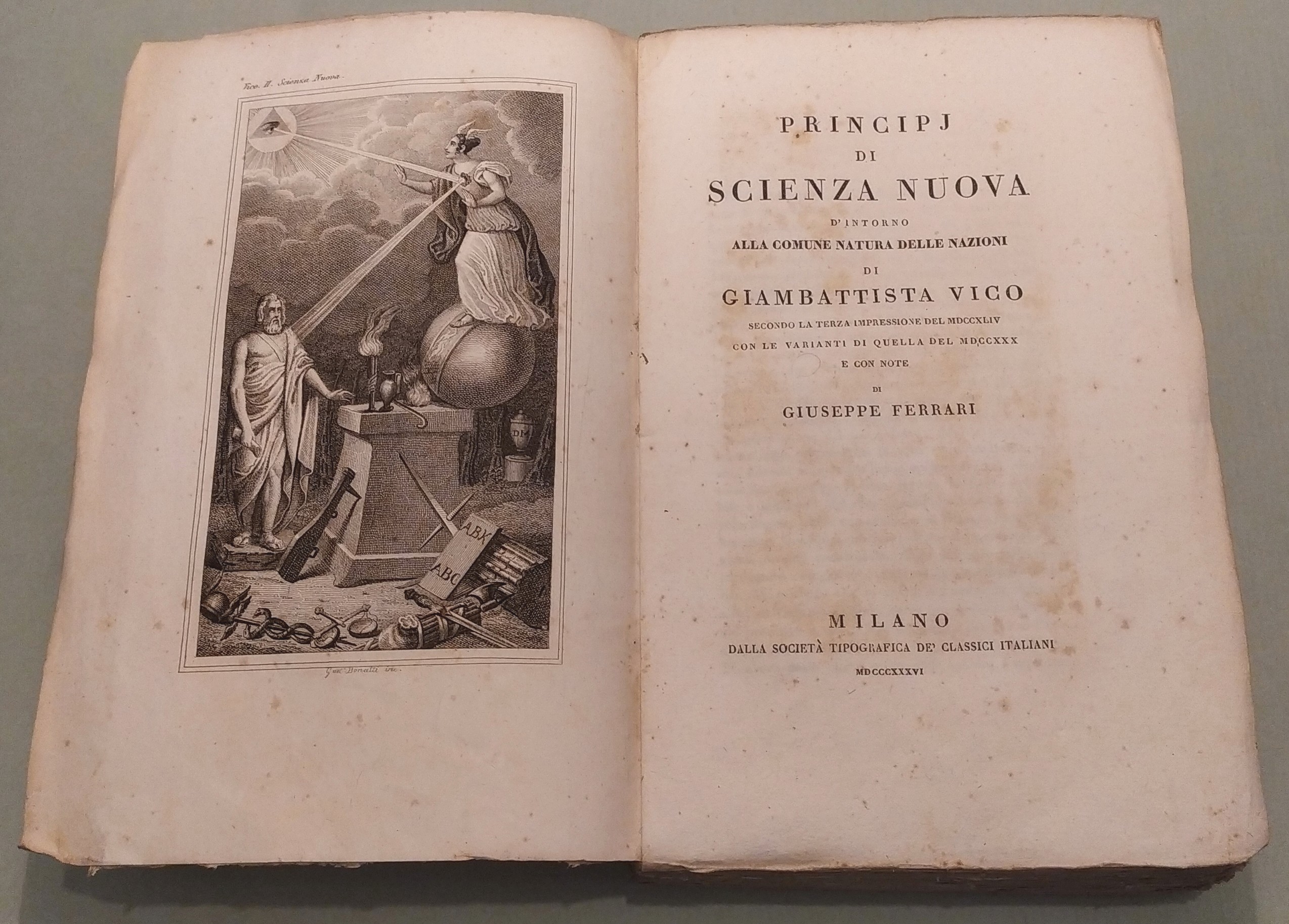 Principj di Scienza Nuova d'intorno alla comune natura delle nazioni …