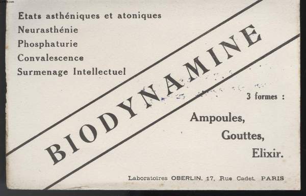 BUVARD - BIODYNAMINE