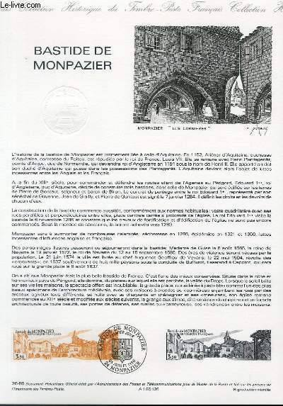 DOCUMENT PHILATELIQUE OFFICIEL N°26-86 - BASTIDE DE MONPAZIER (N°2405 YVERT …