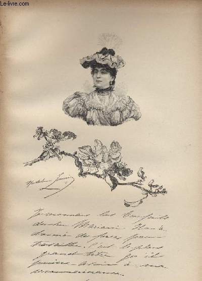 FIGURES CONTEMPORAINES tir�es de l'Album Mariani. MADELEINE LEMAIRE