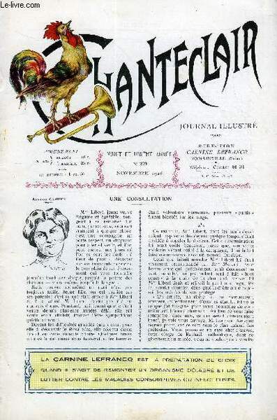 CHANTECLAIR N° 229 - UNE CONSULTATION PAR ADRIENNE CAMBRY, CARACTERE …