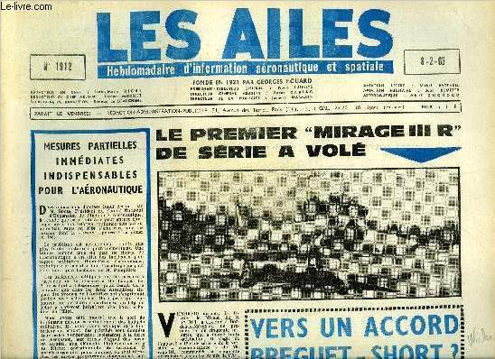 LES AILES N� 1912 - Sur le r�seau int�rieur U.S. …