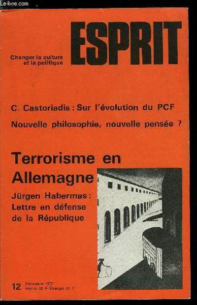 Esprit n° 12 - Fantomes ensanglantés sur les eaux de …