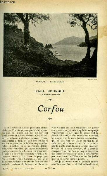 Lisez moi n° 235 - Corfou par Paul Bourget, Les …