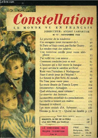 Constellation n� 91 - Le pouvoir de la tendresse, Ces …
