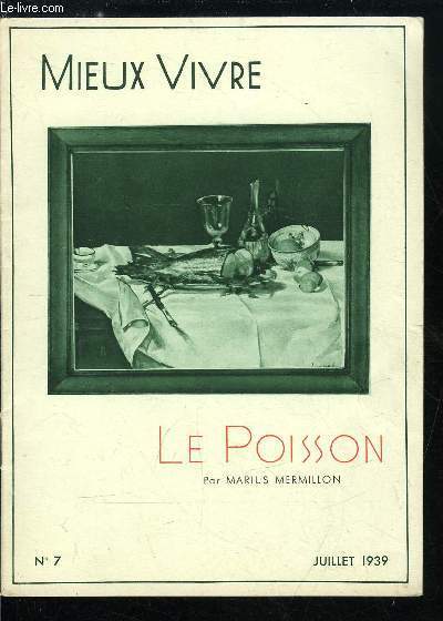 Mieux vivre n� 7 - Le poisson par Marius Mermillon