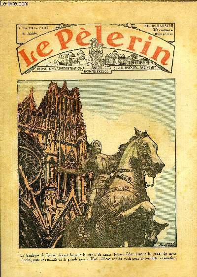 Le P�lerin n� 3007 - La basilique de Reims, devant …