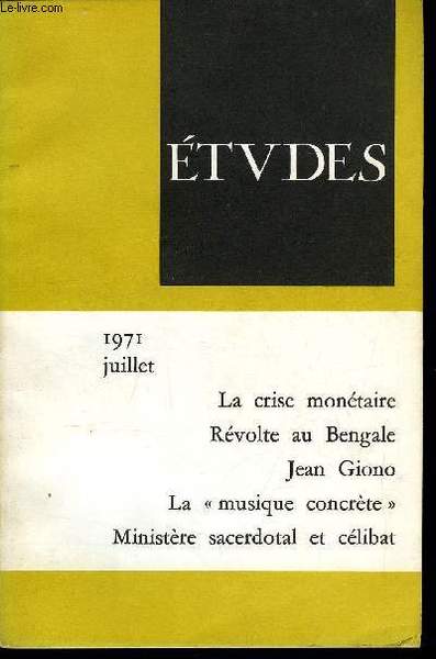 Etudes tome 335 n� 7 - A propos de la …