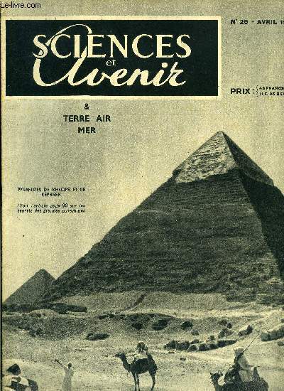 Sciences et avenir, Terre, air, mer n� 26 - Les …