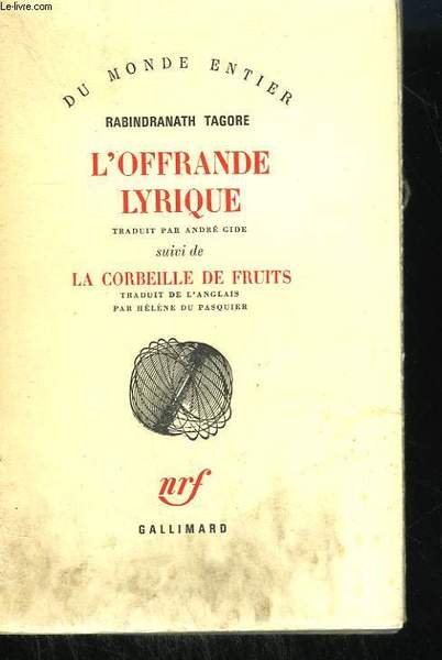 L'OFFRANDE LYRIQUE SUIVI DE LA CORBEILLE DE FRUIT.