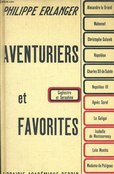 AVENTURIERS ET FAVORITES