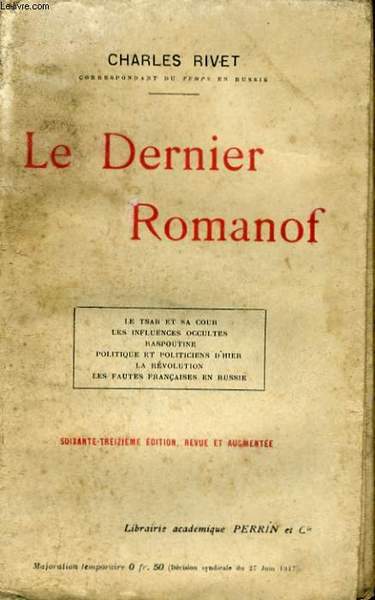 LE DERNIER ROMANOF