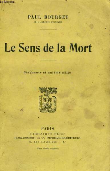 LE SENS DE LA MORT