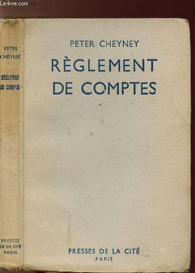 REGLEMENT DE COMPTES