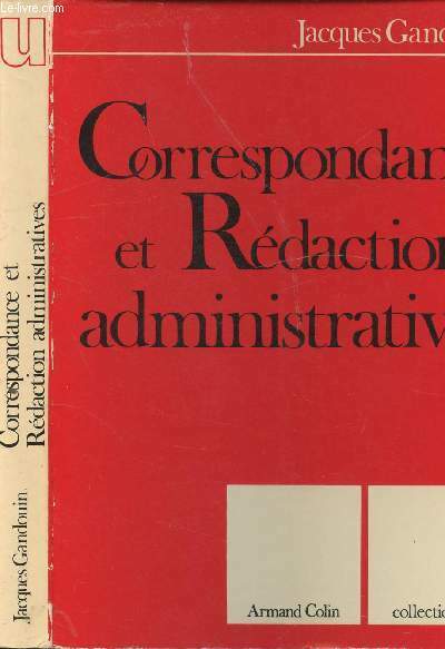 CORRESPONDANCE ET REDACTION ADMINISTRATIVES