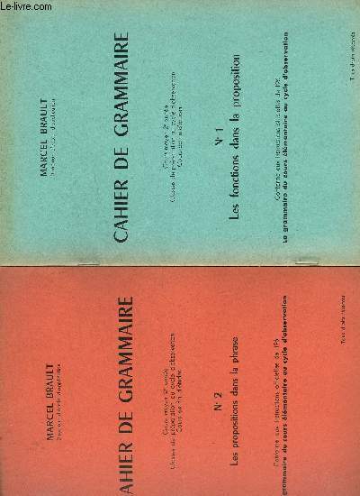 CAHIER DE GRAMMAIRE - COURS MOYEN 2EME ANNEE - CLASSE …