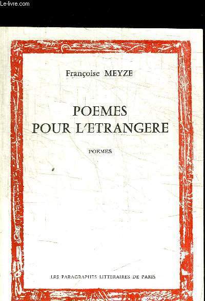 POEMES POUR L'ETRANGERE