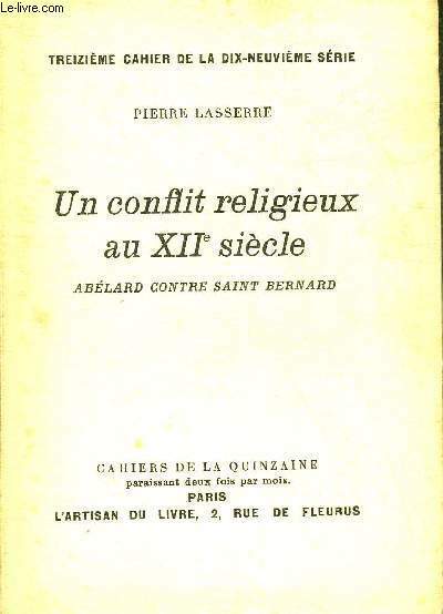 UN CONFLIT RELIGIEUX AU XIIE SIECLE ABELARD CONTRE SAINT BERNARD …