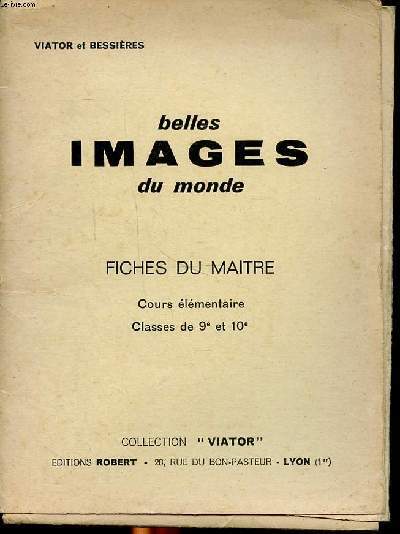 Belles images du monde Fiches du maitre Cours élémentaire Classes …