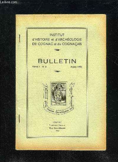 INSTITUT D'HISTOIRE ET D'ARCHEOLOGIE DE COGNAC ET DU COGNACAIS - …