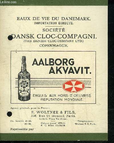 UNE PUBLICITE DE 2 PAGES : EAUX DE VIE DU …