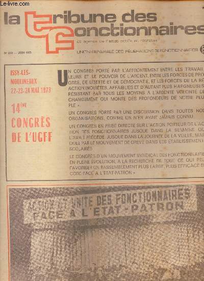 La tribune des fonctionnaires et agents de l'�tat actifs et …