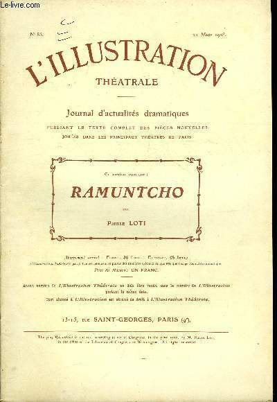 L'illustration théatrale n° 85 - Ramuntcho, pièce en cinq actes …