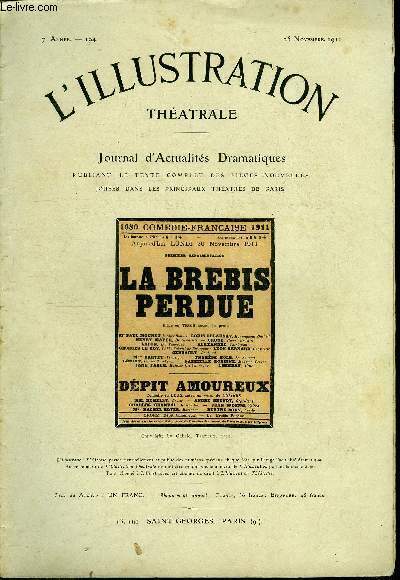 L'illustration théatrale n° 194 - La brebis perdue, pièce en …