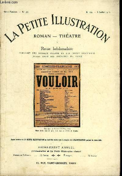 La petite illustration n° 19 série théatre n° 12 - …