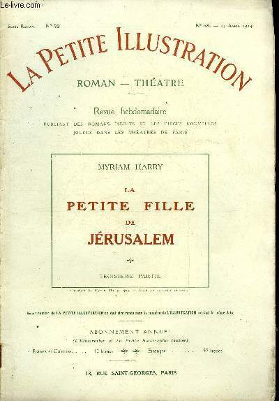 La petite illustration n° 58 série roman n° 23 - …