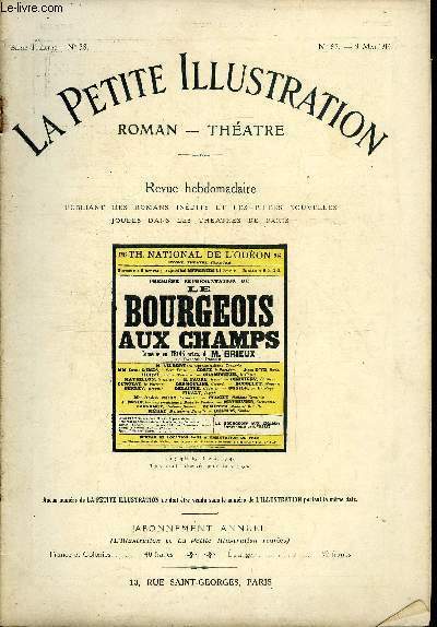 La petite illustration n° 62 série théatre n° 38 - …