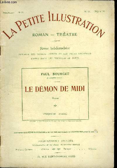 La petite illustration n° 68 série roman n° 29 - …