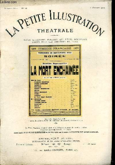 La petite illustration théatrale - nouvelle série n° 26 - …