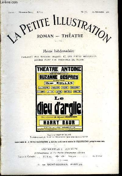 La petite illustration - nouvelle série n° 73 - théatre …